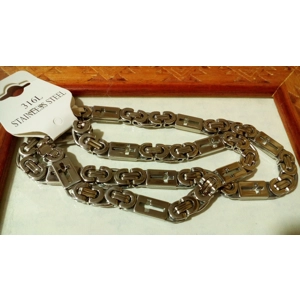 CADENA ESPECIAL DE CRUCES PLATAEADA 8,5MM