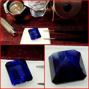 ZAFIRO AZUL DE SRI-LANKA EN TALLA ESMERALDA 9.30 CTS