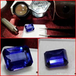 ZAFIRO ROYAL KASHMIR AZUL TALLA ESMERALDA 5.75 CTS