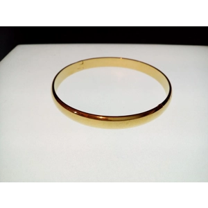 Pulsera de caña chapado en oro 18k