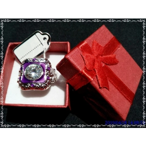 Anillo de plata para mujer con Topacios y Amatista