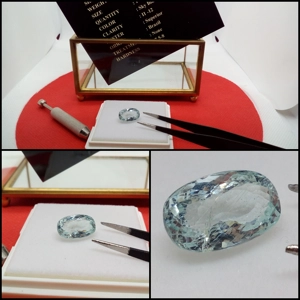 Impresionante Aguamarina Natural Oval 4.94 Cts - Color Azul Cielo