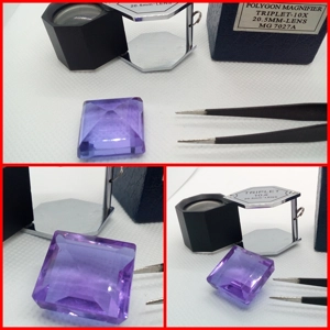 ALEJANDRITA ENORME CREADA COJÍN CUADRADO DE BRASIL 45.25 Ct