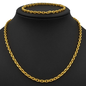 Conjunto de Eslabones 6MM X 55CM Gold Filled 18k