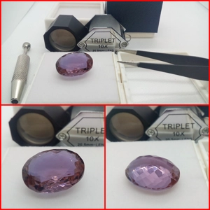 CRISOBERILO ALEJANDRITA CREADA OVAL 16.75 CTS