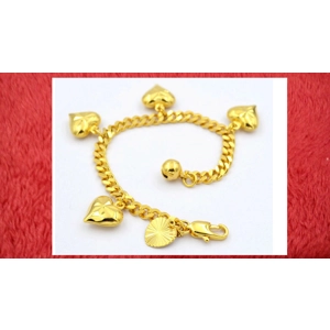 PULSERA ENCANTOS DE CORAZONES 4MM