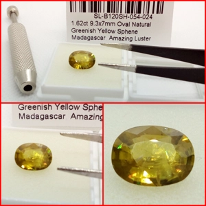 Esfena talla Oval de Madagascar 1.62 Cts.