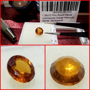 Granate Hessonita Redondo Madagascar 1.38 Cts.