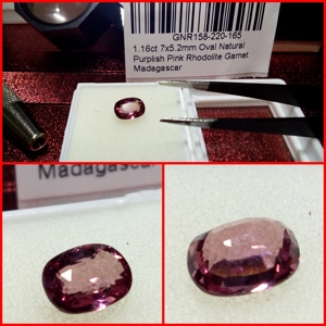 Granate Rodolita talla Oval 1.16 Cts.