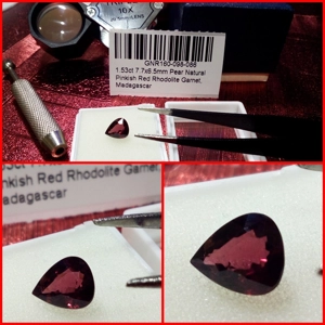 Granate Rodolita talla Pera 1.53 Cts