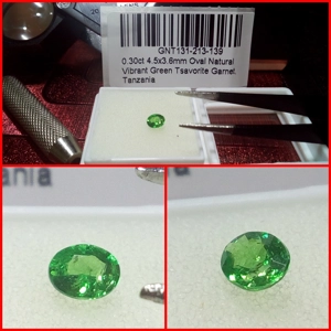 Granate Tsavorita Tanzania Oval 0.30 Cts