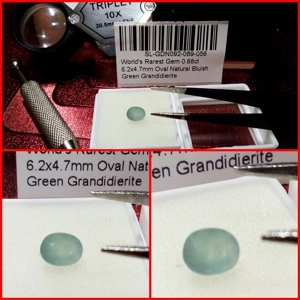 Grandidierita Azulada talla Oval 0.68 Cts