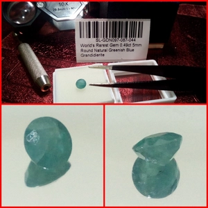 Grandidierita verde talla Redonda 0.49 Cts