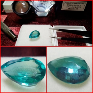 GRANDIDIERITA CREADA TALLA DE PERA 4.5 CTS.