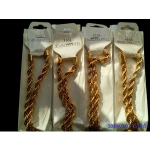 CÓRDON TRENZADO DORADO 6MM