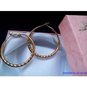 PENDIENTES MUJER DE ARO 3,5CM