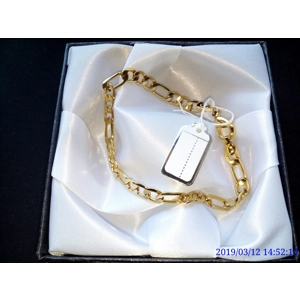 PULSERA FIGARO GOLDFILLED 5MM