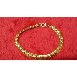 Pulsera Trenzada Clásica Gold Filled 18k