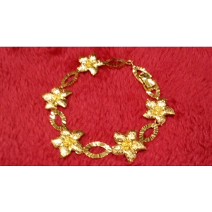 Pulsera de Flores en Gold Filled 18k - 15mm x 20cm