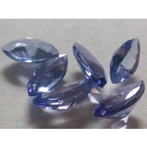 Lote de 6 Tanzanitas Marquise de 2.43 Ct. en Total