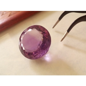 Amatista redonda de 29.35 Ct. de Bolivia