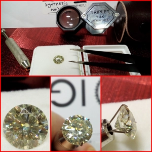 Moissanita IGI Brillante 1.81 ct VS2 Color (I) Blanco