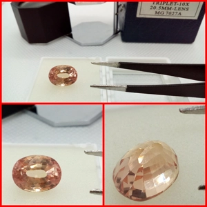 MORGANITA CREADA DE BRASIL TALLA OVAL 4.60 CTS.