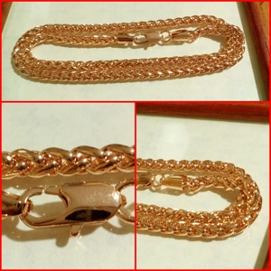 CORDON DE GOLD FILLED 18K ROSADO MUJER 5MM X 50 CM