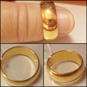 Sortija Clásica Gold Filled 18k - Talla 10 USA