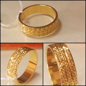 Sortija Encaje Dorado - Talla 10 USA