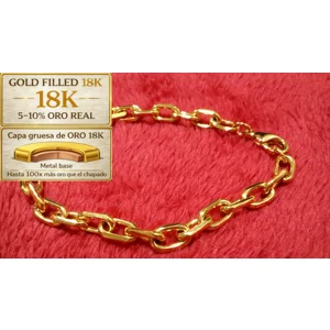 Pulsera Eslabonada Gold Filled 18K – 6,5 mm x 20 cm