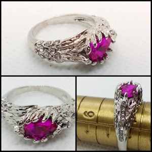 Anillo Mística Rosa - Talla 6.5 USA