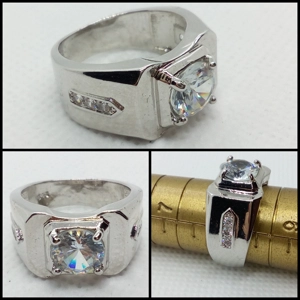 Anillo de Cristal Imperial – Talla 8 USA