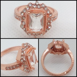 Anillo Imperial Rosa - Talla 8 USA