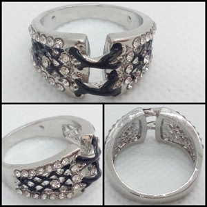 Anillo Corsé Brillante - Talla 8 USA