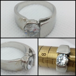 Anillo Minimalista Brillante - Talla 9 USA