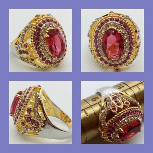 Anillo Imperial Rubí - Talla 10 USA