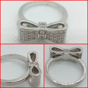 Sortija Lazo Brillante - Talla 5.75 USA