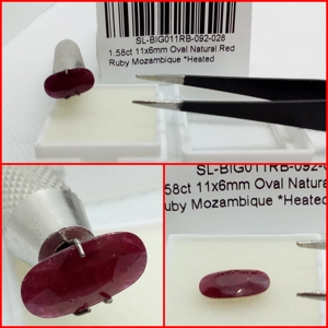 Rubí de Mozambique Oval 1.58 Cts.