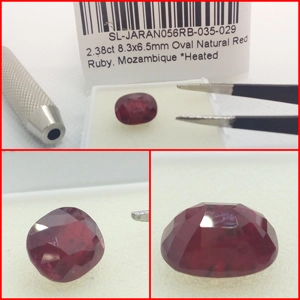 Rubí de Mozambique talla Oval 2.38 Cts