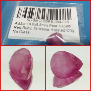 Rubí Translucido Peral Tanzania 4.83 Cts