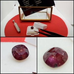 Rubí sin tratar Madagascar Oval 1.55 Cts.