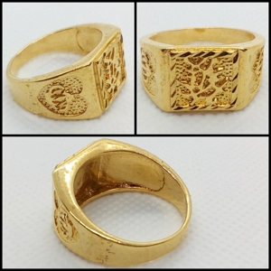 Sello De Gold Filled 18k Para Hombre Talla 10 USA