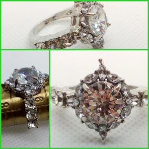 Sortija Princesa Brillante - Talla 8.75 USA