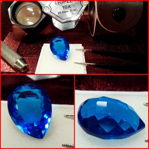 TOPACIO CREADO AZUL TALLA PERA 8.5 CTS