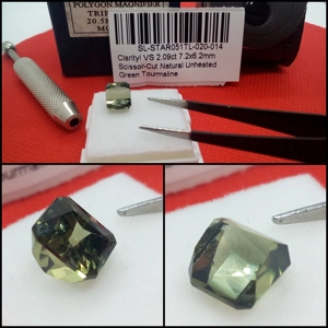Turmalina Verde VS Corte Scissor 2.09 Cts