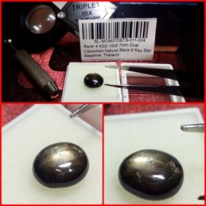 Zafiro Cabujón 6 Rayas Tailandia 4.42 Cts