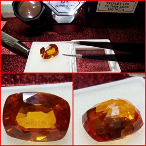 ZAFIRO CREADO PADPARADSCHA SRI-LANKA 6.10 Cts