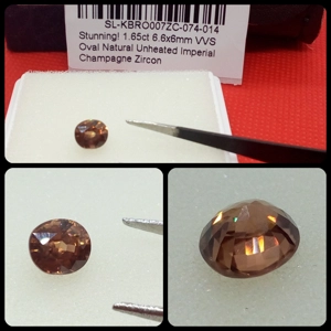 Zircón VVS Imperial talla Oval 1.65 Cts