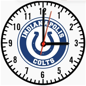 Indianapolis Colts Wooden Clock